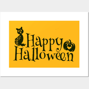 happy halloween Posters and Art